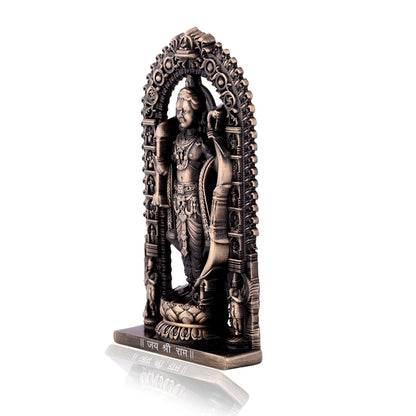 Lord Ram Zinc Idol | Ram Darbar Murti for Car Dashboard & Home Temple | Shri Ram Statue for Pooja Room & Gift Purpose (2.7 Inch, Antique Finish)