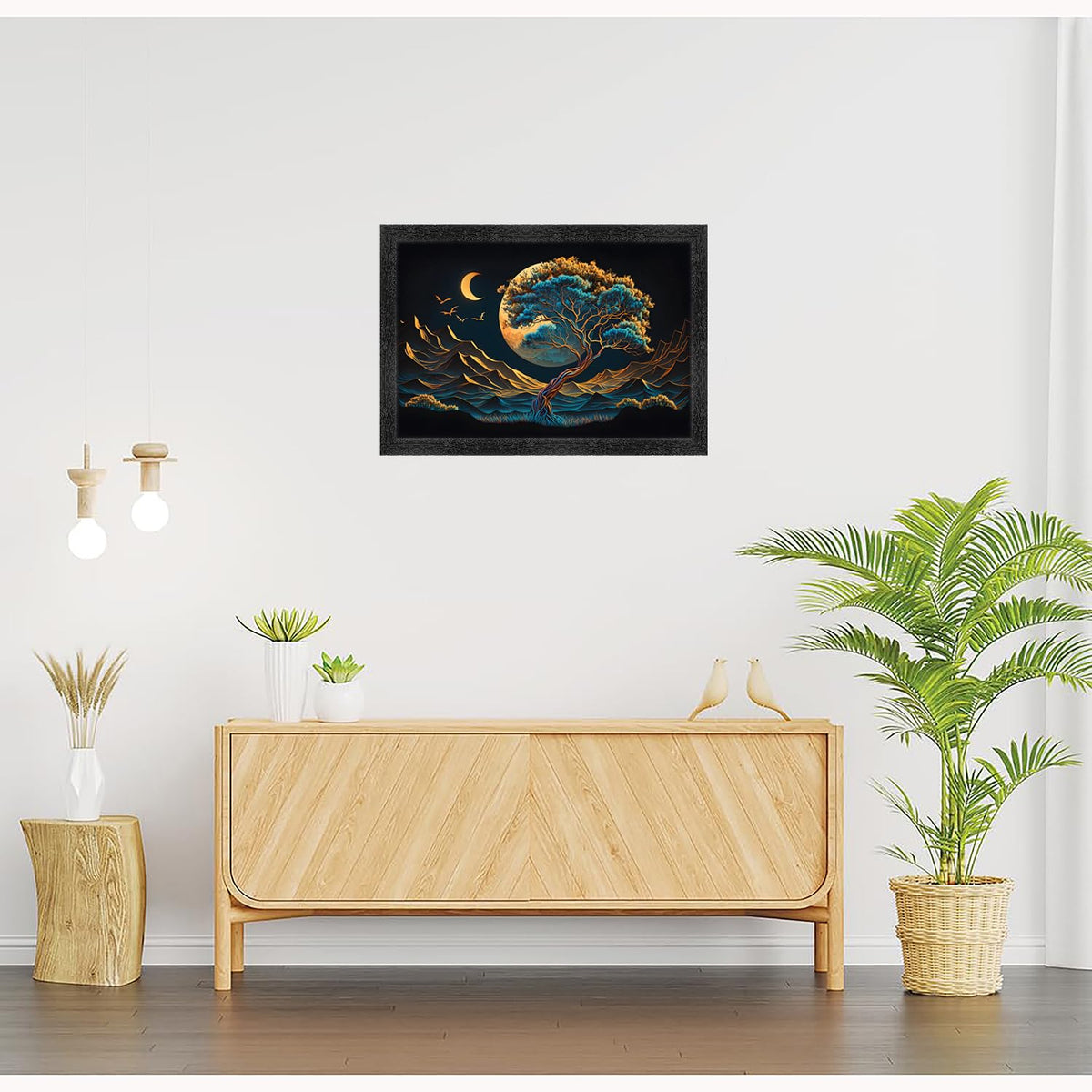 3d Scenery Paintings for Living room | 3d Painting wall decoration | 3d Photo Frame for wall decoration - 22786 (14x20 Inch)
