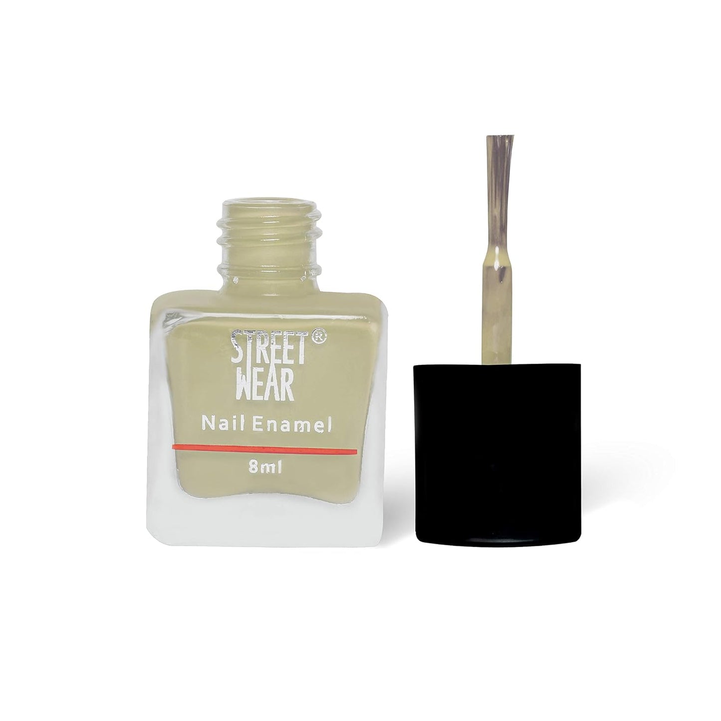 Street Wear Nail Enamel, Musky Brown, 8ml