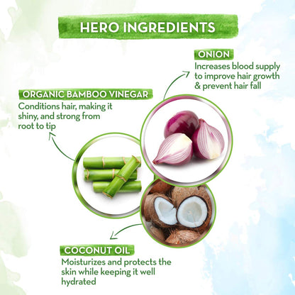 Mamaearth Onion Hair Mask - 200 g | With Onion Oil and Organic Bamboo Vinegar | For Hair Fall Control | Reduces Hair Fall | Repairs Damaged Hair