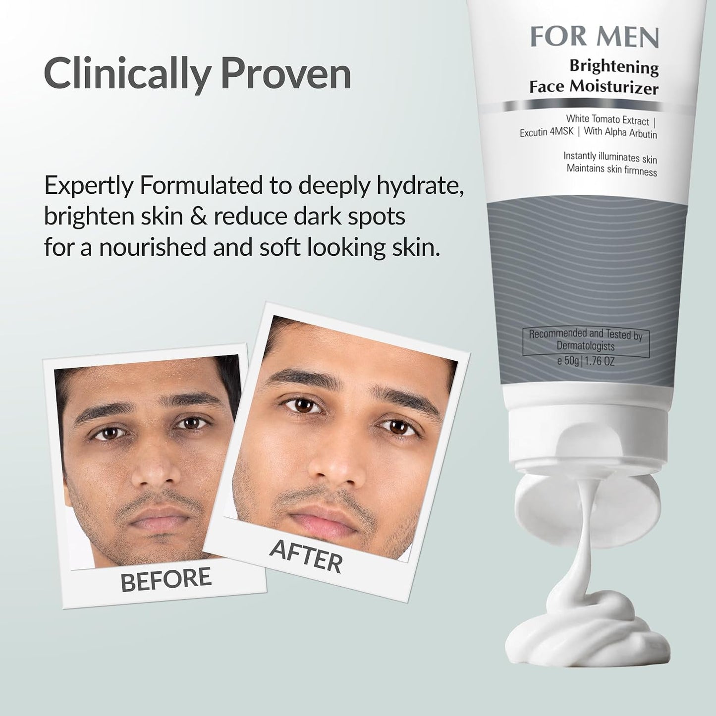 Fixderma Brightening Face Moisturizer for Men |Reduce Evens Skin Tone- 50g | Reduces & Evens Skin Tone