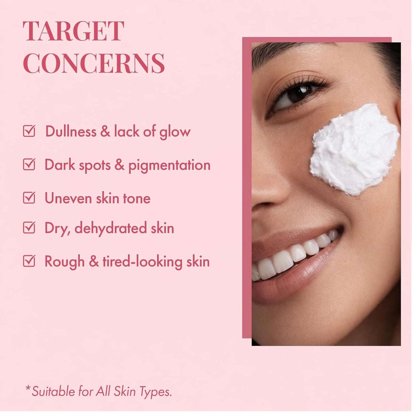 Mitchell USA Brightening Korean inspired Night Face Cream | Reduces Dark Spot, Pigmentation, Wrinkles | With Niacinamide, Peony Flower Extract | Anti Aging Cream for Men & Women | All Skin Types | 50g