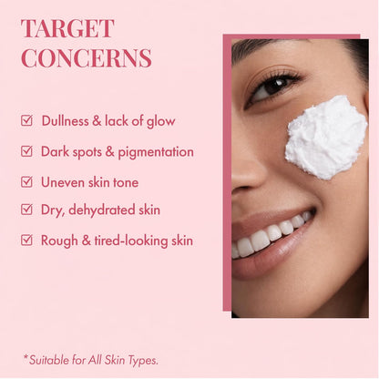 Mitchell USA Brightening Korean inspired Night Face Cream | Reduces Dark Spot, Pigmentation, Wrinkles | With Niacinamide, Peony Flower Extract | Anti Aging Cream for Men & Women | All Skin Types | 50g