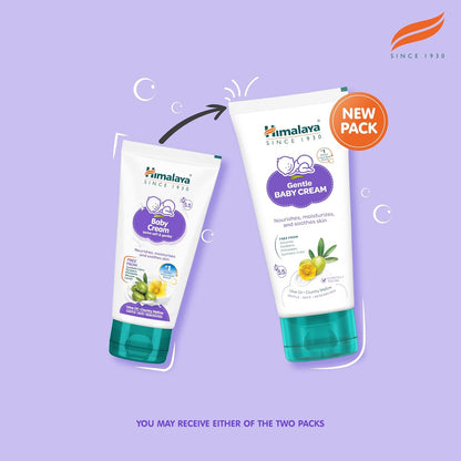 Himalaya Gentle Baby Cream 50ml | No.1 Doctor-Prescribed Brand | Nourishes & Extra Soft Skin | pH 5.5 Formulation | Safe for Newborns