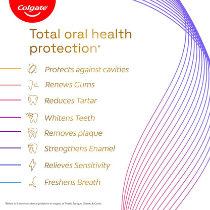 Colgate Total 150Gm Charcoal Deep Clean Antibacterial Toothpaste, Stronger 12-Hour Anti-Germ Protection, Whole Mouth Health, World'S No.1* Germ-Fighting Toothpaste (Combo Pack Offer, Soft Toothbrush)