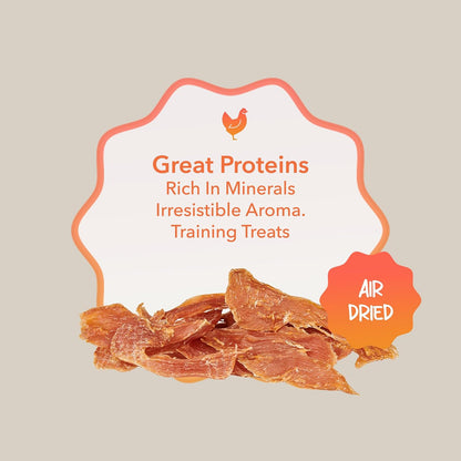 Rawr4dogs Zoomy Treats | Classic Chicken Jerky | 50gms | Training Treats | Suitable for All Ages