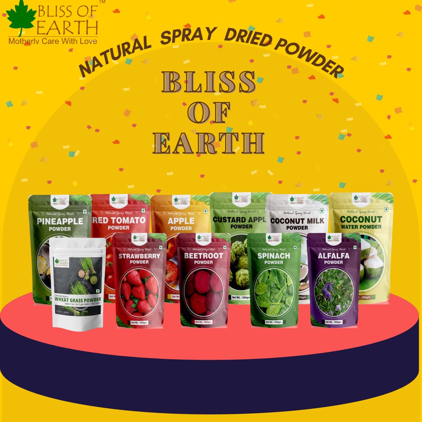 Bliss of Earth 500Gm Red Tomato Powder natural Spray Dried