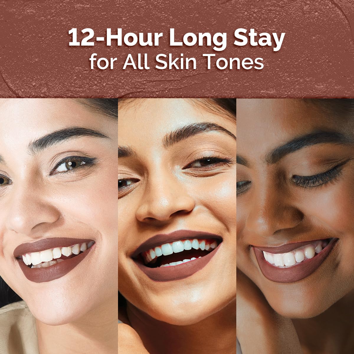 Mamaearth Moisture Matte Longstay Mini Lipstick with Avocado Oil & Vitamin E for 12 Hour Long Stay- 09 Espresso Brown- 0.7 g