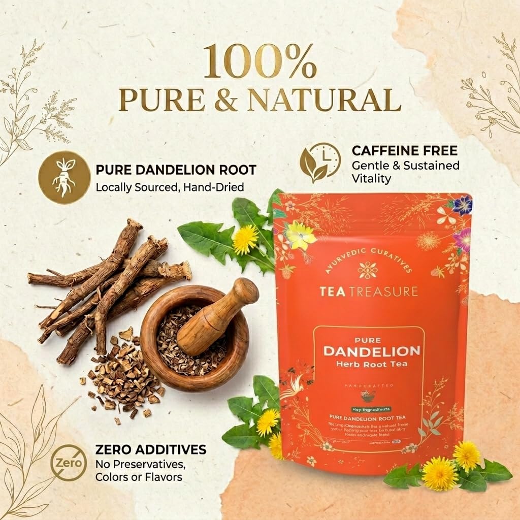 Tea Treasure Pure Dandelion Root Tea 100 gm