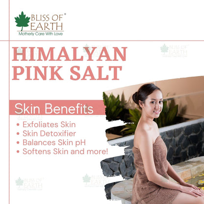 Bliss of Earth 500 gm Granular Pakistani Himalayan Pink Salt Non Iodized for weight loss & Healthy Cooking, Natural Substitute of White Salt