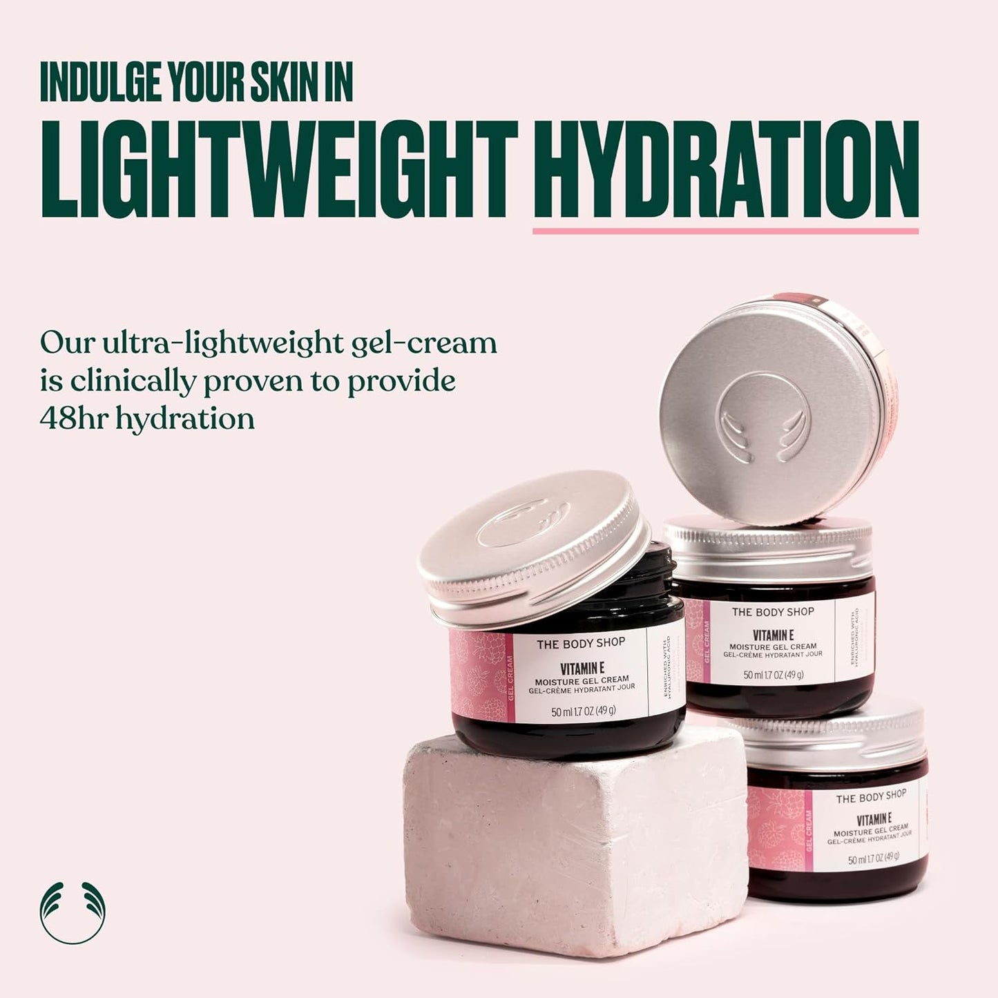 The Body Shop Vitamin E Gel Moisture Cream, 50 ML - Suitable For Combination Skin | 48 Hr Hydration