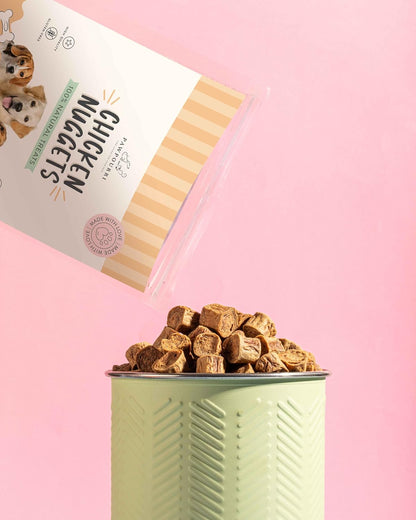 PAWPOURRI Made with 100% Natural Chicken Nuggets Treats (80gm Pack of 1)