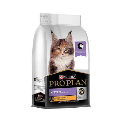 Purina Pro Plan Kitten Dry Food with Chicken, 1.2kg Pack | With Chicken, Complete Kitten Nutrition, High Quality Protein, Essential Vitamins & Minerals