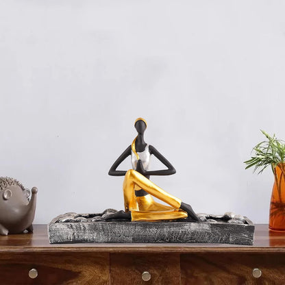 Yoga Lady Home & Office Decor showpiece (y2000)