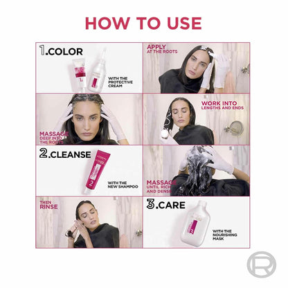 L'Oreal Paris Excellence Creme Hair Color, 3 Dark Brown, 72ml+100g