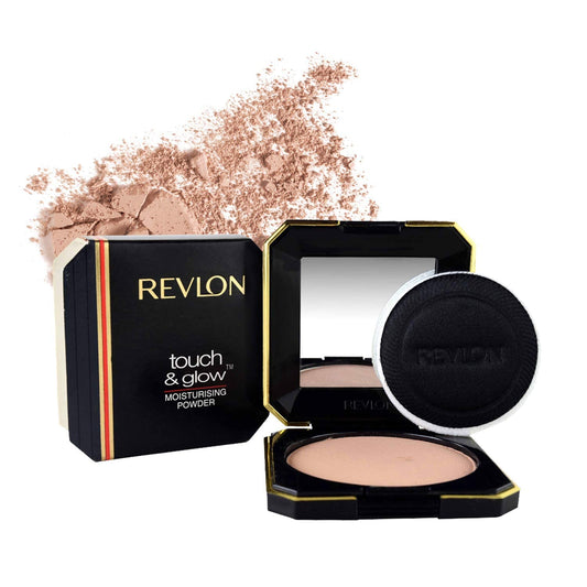REVLON Touch And Glow Moisturising Compact For Women, All Skin Powder - Gold Matte (12g)