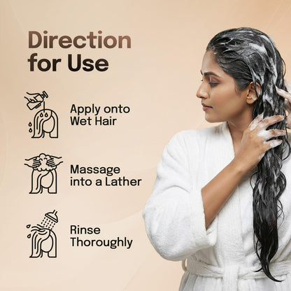 Karthika Dryness Shield Shampoo with Amla, Henna & Aloe Vera for Naturally Long & Thick Hair, 650ml