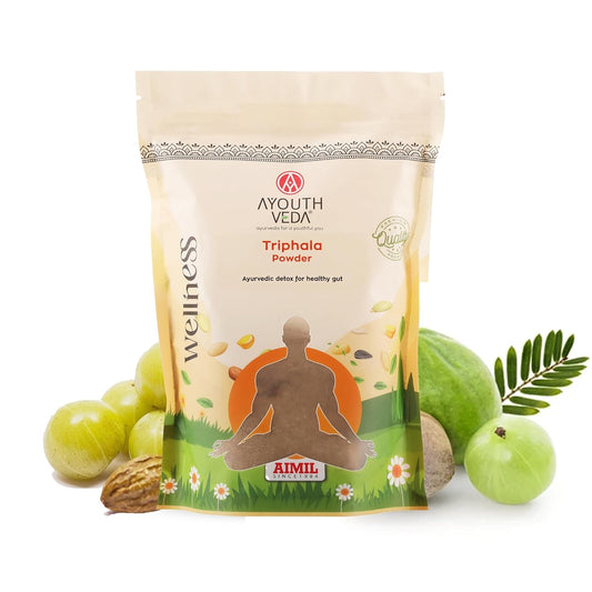 Ayouthveda Triphala Powder – Traditional Ayurvedic Blend for Daily Detox & Gut Health – Net Qty: 200g
