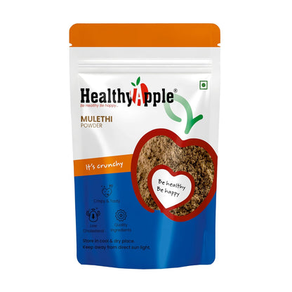 Healthy Apple Organic Liquorice/Mulethi Powder/Athimathuram Powder for Skin Whitening, Hair Care and Face - 250GM