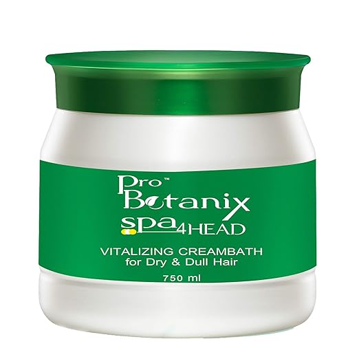 Raaga Professional Pro Botanix Spa4head Vitalizing Cream Bath, Green, Mango, 750 g