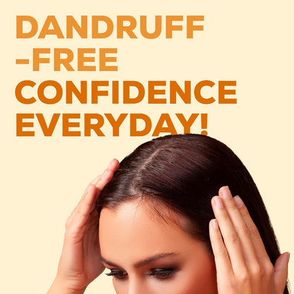 Joy Anti Dandruff Shampoo with Tea Tree, Ginger & Lemon for Dry & Itchy Scalp (340ml) | 4 in 1 Conditioning Shampoo for Dandruff Control & Soft Hair | Vegan & Paraben Free | For Men & Women