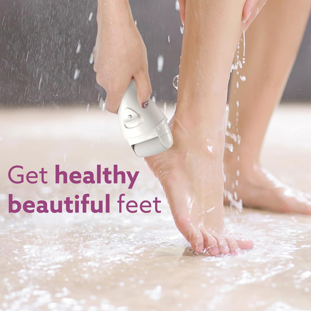 AGARO CR3001 Callus Remover with 3 Interchangeable Head Rollers, Rechargeable for Foot Care, Callus & Dead Skin Removal