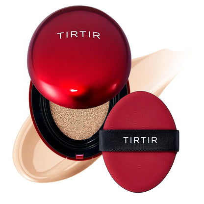 TIRTIR Mask Fit Red Cushion Foundation, Full Coverage, Skin Fit, Satin Glow Finish, Korean Cushion Foundation #21N IVORY | 4.5g