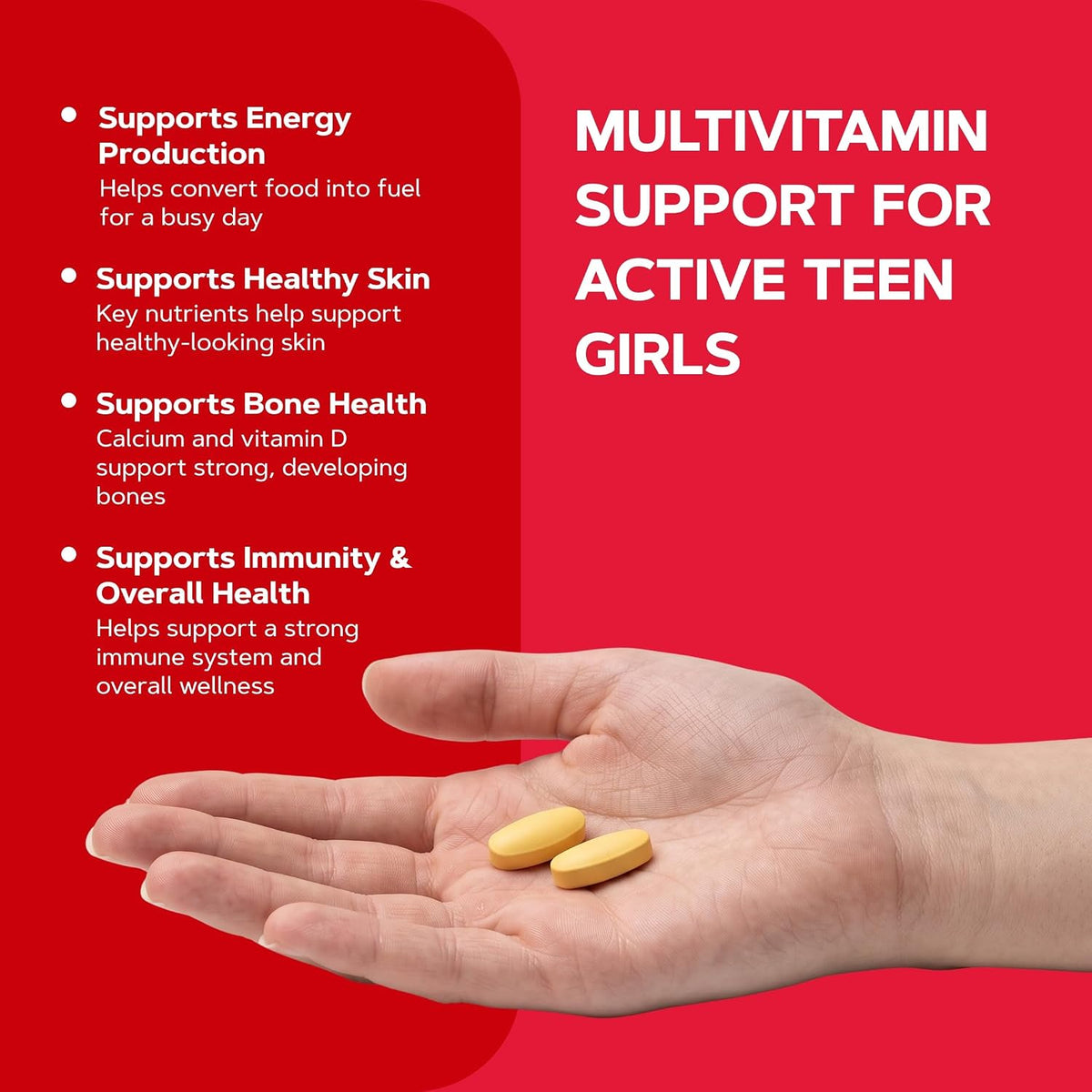 GNC milestones Teen - Multivitamin For Girls 12-17 (120 Caplets)