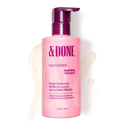 Hydrating Shampoo, Dry Hair, Frizzy Hair, Bond Repair, Moisturizing, Nourishing, Strengthening, Frizz Control, Hair Repair, Chemically Treated Hair, SLS Free, Paraben Free, Salon Care, Hair Care, 300ml