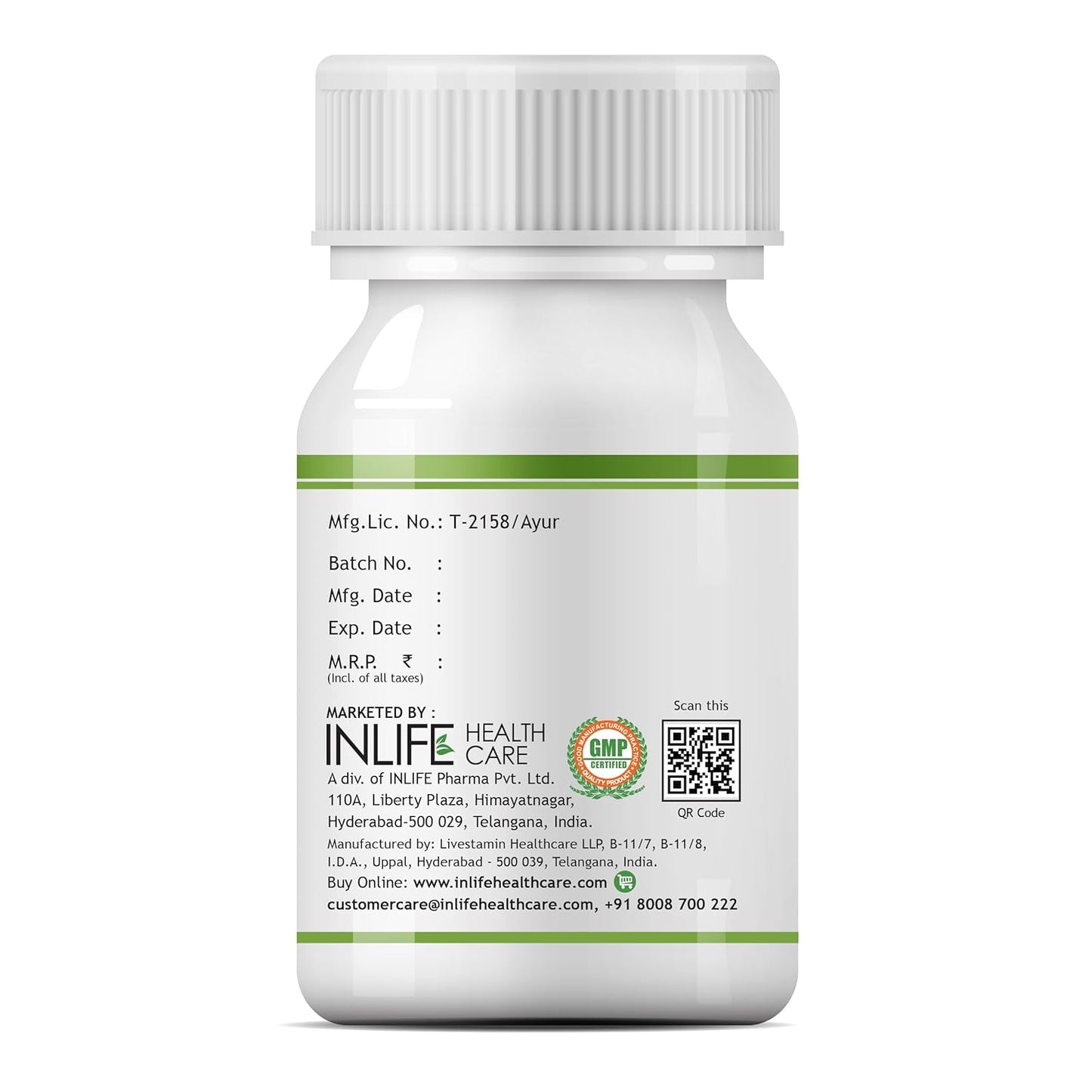 INLIFE Garcinia Cambogia Capsules | Fruit Extract with > 60% HCA | Ayurveidc Herbal Supplement for Men Women - 1200mg - 60 Vegetarian Capsules