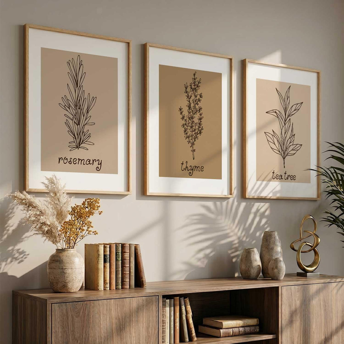 Botanical Wall Art Painting |Poster With Frame Wall Decoration Wall Paintings For Home Décor | Frames For Home Décor Office Living Room | Set of 3 (13X17 inch)