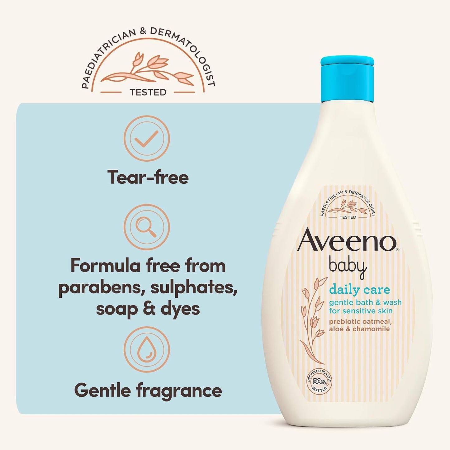 AVEENO Baby Daily Care Gentle Bath & Wash 400 ml (Pack of 1), Packaging May Vary