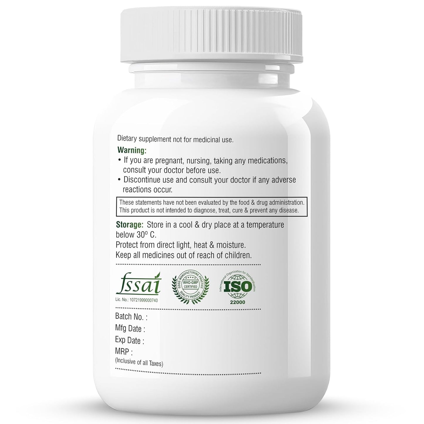Biotrex Nutraceuticals B Complex Supplement Vitamin B1, B2, B3, B5, B6, B7, B8, B9, B12 & Vitamin C | 100% RDA | Supports Immune System | Hair, Skin & Nails Health | Daily | Brain & Nerve Support - 60 Veg Capsules
