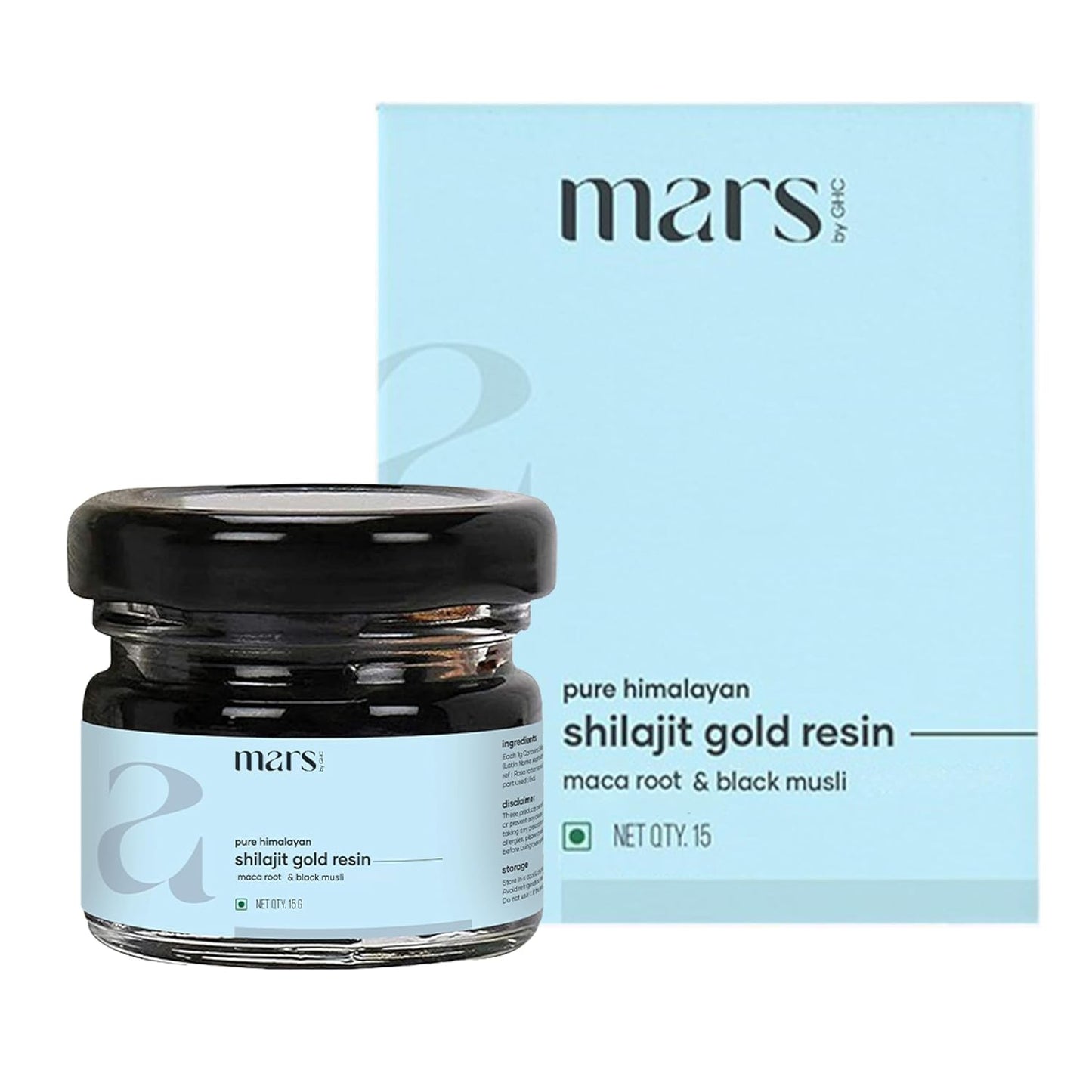 mars by GHC Pure Himalayan Shilajit Gold (Resin) Powered with - 20g - Pack of 1 | Pure Organic Shilajit Resin sourced from Himalayas