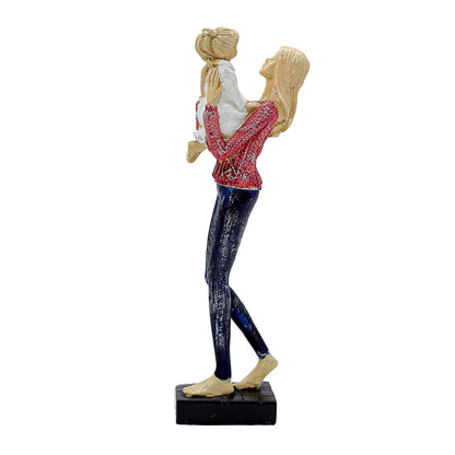 # Mother & Baby Idol Statue with Matte Finish, Modern Art Sculpture for Home Decor | Table Top | Living Room Decorative Gifting Items I Mother Child Love Showpiece