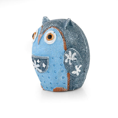 Owl Showpieces for Home Decor Resin Owl Figurine for Good Luck Decorative Items for Home Decor, Living Room, Bedroom, Table & Car Deshboard