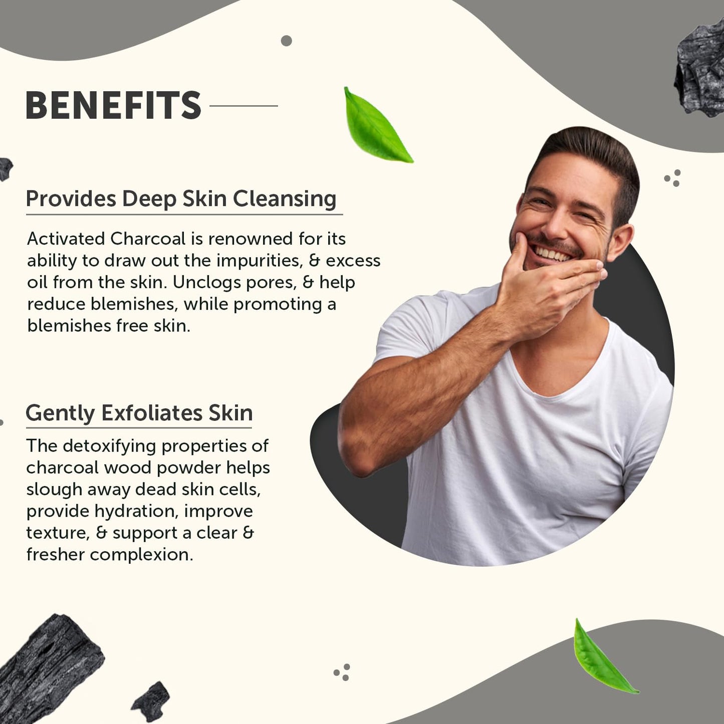 Neuherbs Activated Charcoal Powder For Skin - 100g | Face Pack For Deep Cleansing & Remove Dead Skin Cells | 100% Pure & Natural With No Added Preservatives
