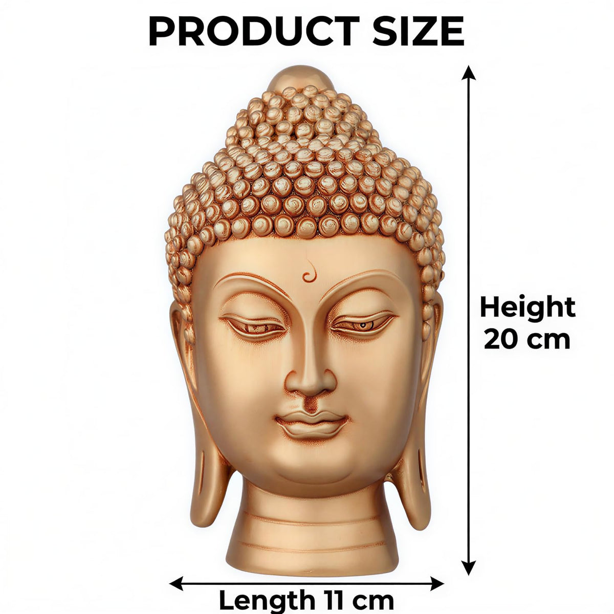 Buddha Idol Statue | Show Pieces for Home Decor Living Room (GOLDEN2)
