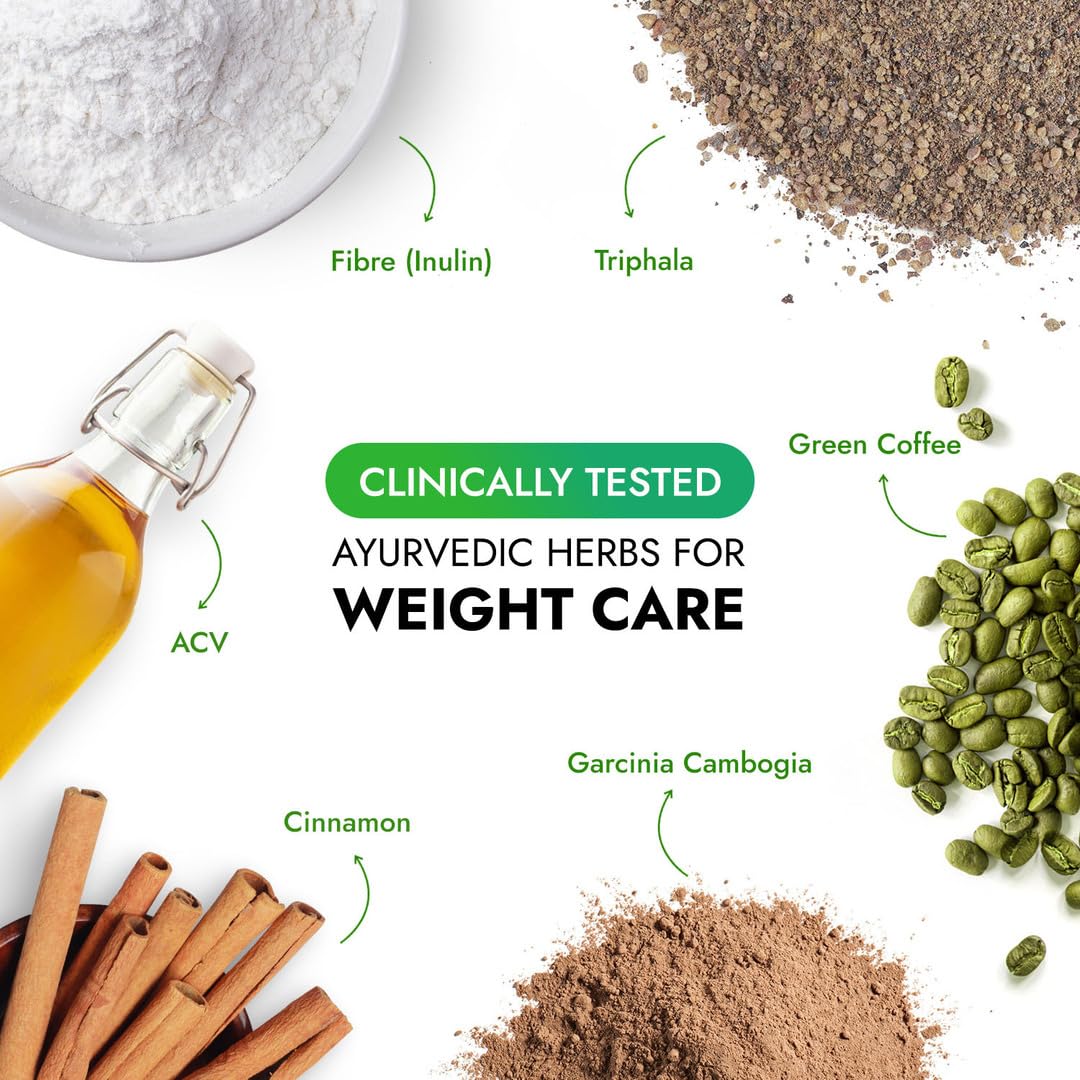 Kapiva Get Slim Mix | Blend of 10 Weight-Care Ingredients | Long-term Weight Care | No preservatives | 15 sachets, Pack of 2