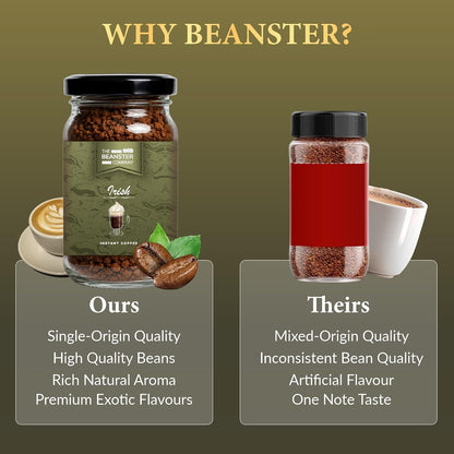 The Beanster Company Irish Cream Flavoured Instant Coffee, 50g