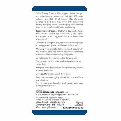 Product label with text on a white background