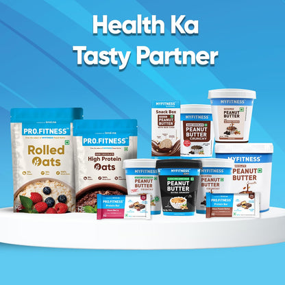 MYFITNESS Peanut Butter Chocolate Spread Crunchy | 23g Protein & 9g Fiber | Healthier Nut Butter Spread for Breakfast, Snacks & Bread Treats | Cholesterol Free | Zero Trans Fat
