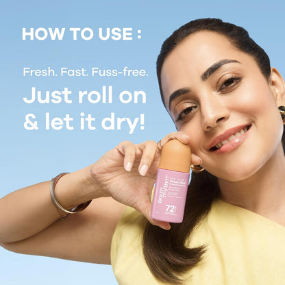 Earth Rhythm 5% AHA Detan Underarm Rollon Reduces Pigmentation Citrus Fresh No Aluminium - Detan Deo