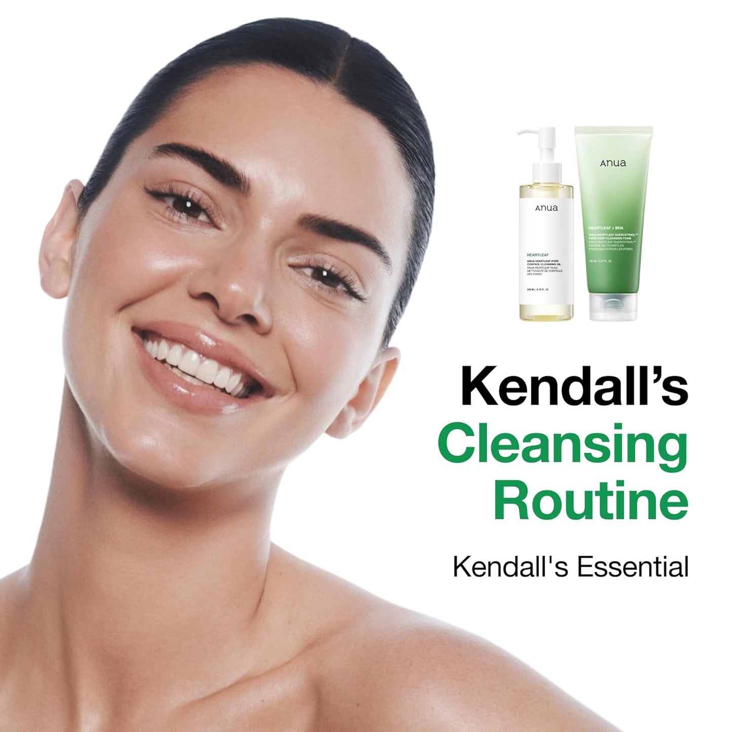 Anua Heartleaf Pore Control Cleansing Oil Removes Makeup, Excess Sebum, Blackheads & Clogged Pores