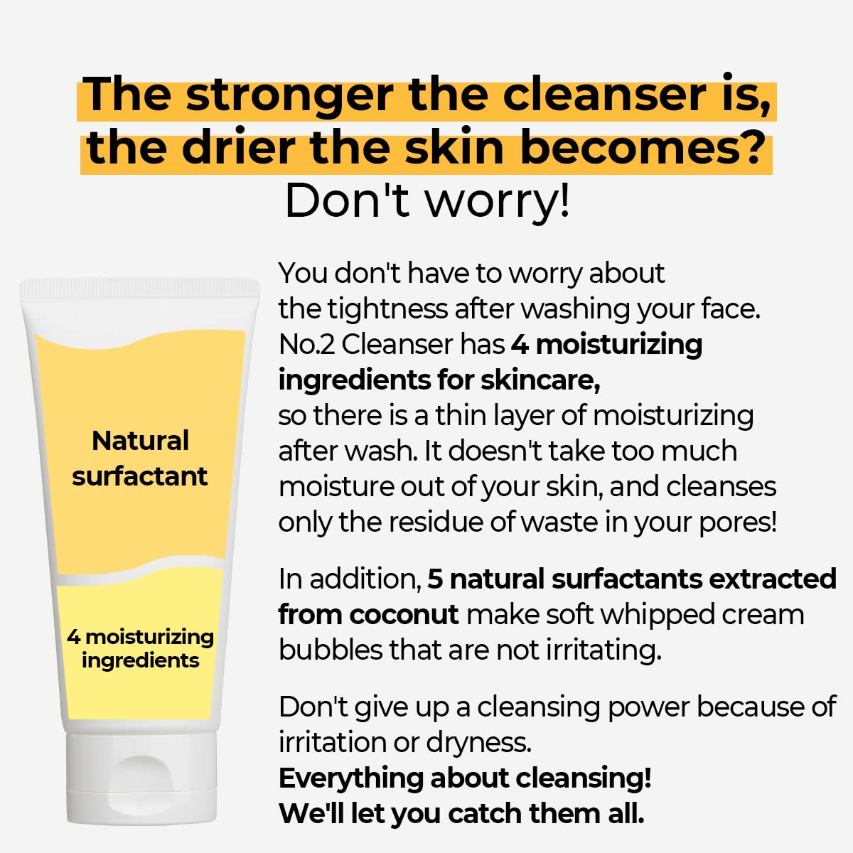 numbuzin No.2 Deep Clean Fresh Cream Cleanser, 4.05oz/ 120ml | Whipped cream foam, Deep Pore Cleansing, Natural cleaning ingredient, Moisturizing