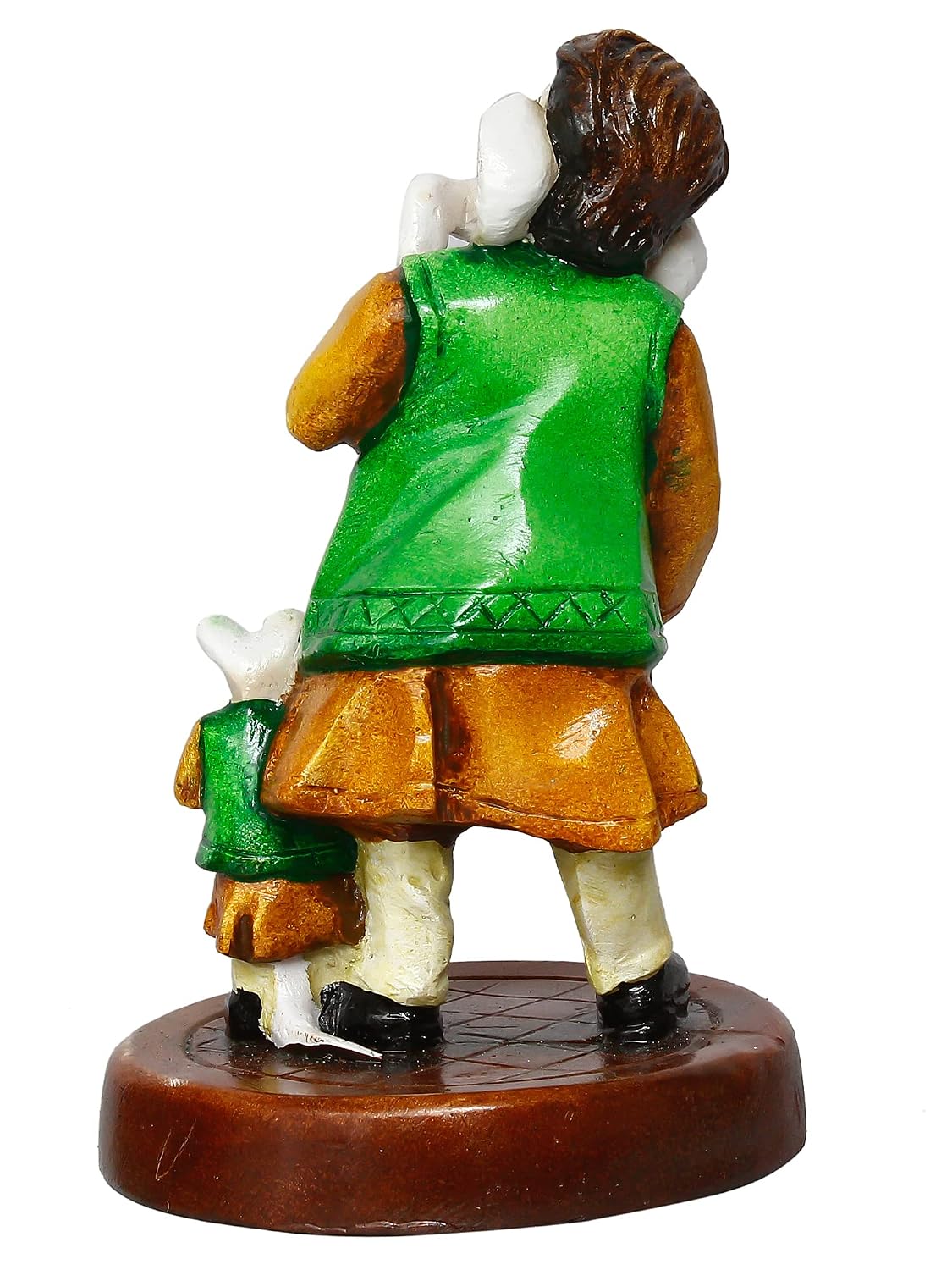 Handcrafted Polyresin Lord Ganesha Idol Singing With Mushak Statue Decorative Showpiece Perfect For Music Lovers, Home Decor, Living Room, Office Desk, Pooja Room- Gift For Hindu Festivals