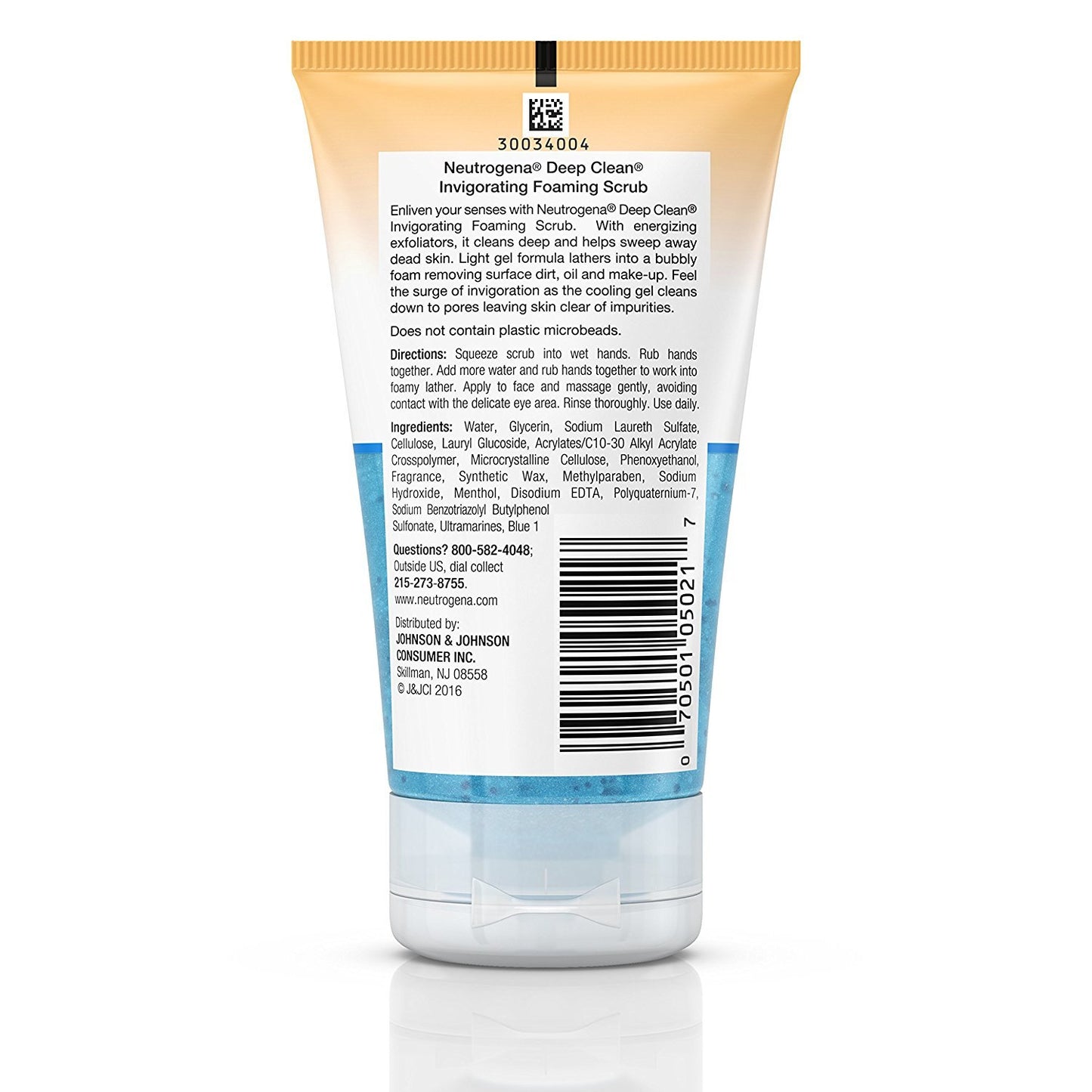 Neutrogena Deep Clean Invigorating Foaming Scrub, 124.2 ml (Pack of 1)