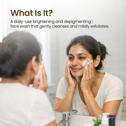 Neolume Brightening Face Wash | Skin Lightening Cleanser with Lime Pearl & Niacinamide | Gently Exfoliates, Evens Skin Tone & Supports Pigmentation Care | For All Skin Types