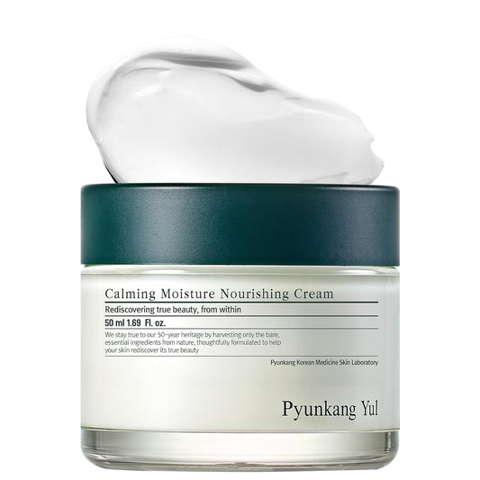 [PKY] Pyunkang Yul Calming Moisture Nourishing Cream for Glow & Elasticity, Ceramides & Hyaluronic Acid; Skin Soothing with CICA & Tea Tree (50ml)