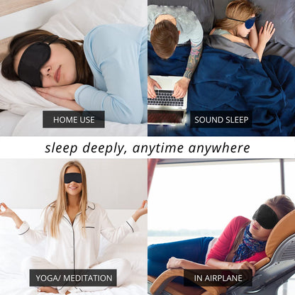 Friends of Meditation 100% Mulberry Silk Eye Mask, Super Smooth Sleep Mask and Blind Fold (Red Print)
